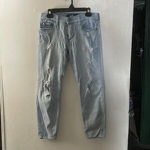 Used Hollister Super Skinny Distressed Jeans Size w30 l28